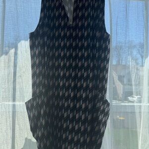 Bad Birdie Black Patterned Sleeveless Sheath Dress - Golf / Tennis